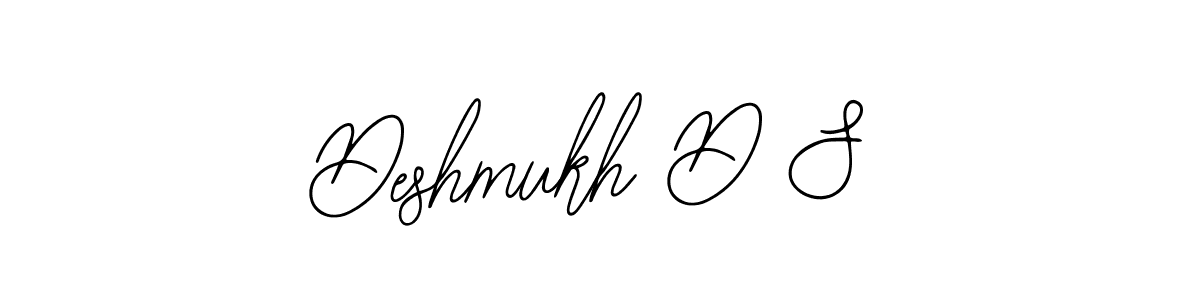 Create a beautiful signature design for name Deshmukh D S. With this signature (Bearetta-2O07w) fonts, you can make a handwritten signature for free. Deshmukh D S signature style 12 images and pictures png