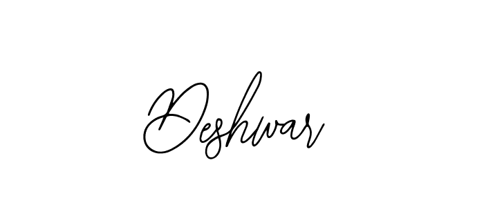 You should practise on your own different ways (Bearetta-2O07w) to write your name (Deshwar) in signature. don't let someone else do it for you. Deshwar signature style 12 images and pictures png