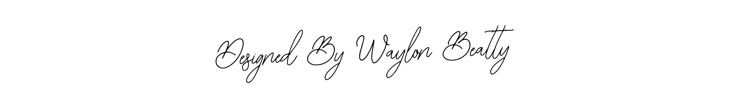 How to make Designed By Waylon Beatty name signature. Use Bearetta-2O07w style for creating short signs online. This is the latest handwritten sign. Designed By Waylon Beatty signature style 12 images and pictures png