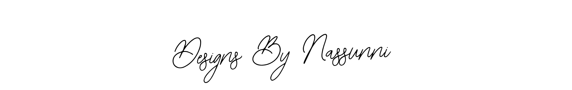 It looks lik you need a new signature style for name Designs By Nassunni. Design unique handwritten (Bearetta-2O07w) signature with our free signature maker in just a few clicks. Designs By Nassunni signature style 12 images and pictures png