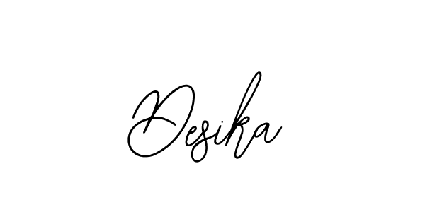 Similarly Bearetta-2O07w is the best handwritten signature design. Signature creator online .You can use it as an online autograph creator for name Desika. Desika signature style 12 images and pictures png