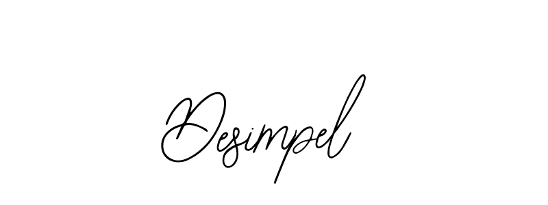 The best way (Bearetta-2O07w) to make a short signature is to pick only two or three words in your name. The name Desimpel include a total of six letters. For converting this name. Desimpel signature style 12 images and pictures png