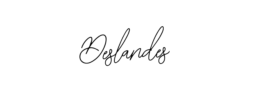 Design your own signature with our free online signature maker. With this signature software, you can create a handwritten (Bearetta-2O07w) signature for name Deslandes. Deslandes signature style 12 images and pictures png