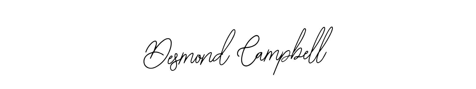 How to make Desmond Campbell name signature. Use Bearetta-2O07w style for creating short signs online. This is the latest handwritten sign. Desmond Campbell signature style 12 images and pictures png