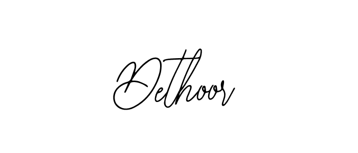 You should practise on your own different ways (Bearetta-2O07w) to write your name (Dethoor) in signature. don't let someone else do it for you. Dethoor signature style 12 images and pictures png