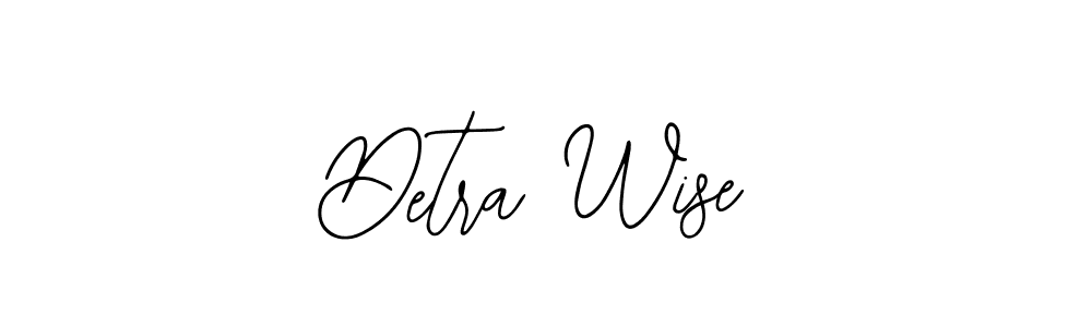 Make a beautiful signature design for name Detra Wise. Use this online signature maker to create a handwritten signature for free. Detra Wise signature style 12 images and pictures png