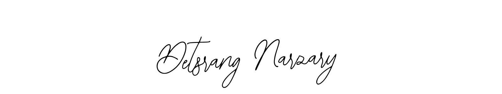 How to make Detsrang Narzary signature? Bearetta-2O07w is a professional autograph style. Create handwritten signature for Detsrang Narzary name. Detsrang Narzary signature style 12 images and pictures png
