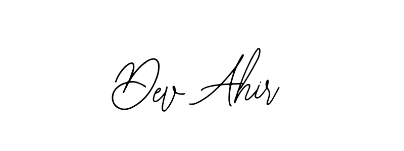 Similarly Bearetta-2O07w is the best handwritten signature design. Signature creator online .You can use it as an online autograph creator for name Dev Ahir. Dev Ahir signature style 12 images and pictures png