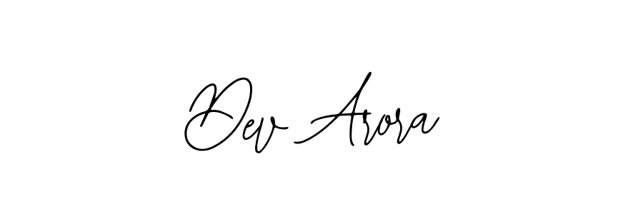 Use a signature maker to create a handwritten signature online. With this signature software, you can design (Bearetta-2O07w) your own signature for name Dev Arora. Dev Arora signature style 12 images and pictures png