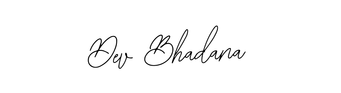 Use a signature maker to create a handwritten signature online. With this signature software, you can design (Bearetta-2O07w) your own signature for name Dev Bhadana. Dev Bhadana signature style 12 images and pictures png