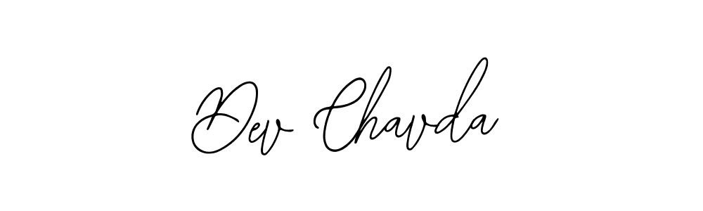 How to make Dev Chavda signature? Bearetta-2O07w is a professional autograph style. Create handwritten signature for Dev Chavda name. Dev Chavda signature style 12 images and pictures png
