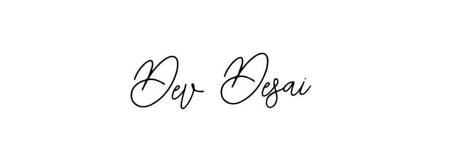 Design your own signature with our free online signature maker. With this signature software, you can create a handwritten (Bearetta-2O07w) signature for name Dev Desai. Dev Desai signature style 12 images and pictures png