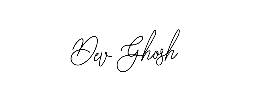 How to make Dev Ghosh name signature. Use Bearetta-2O07w style for creating short signs online. This is the latest handwritten sign. Dev Ghosh signature style 12 images and pictures png