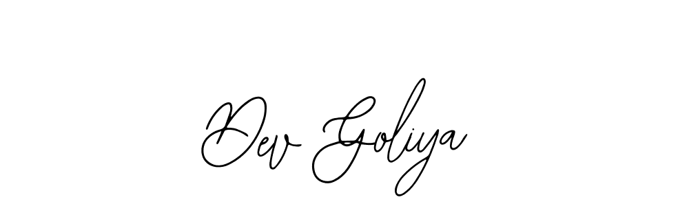 The best way (Bearetta-2O07w) to make a short signature is to pick only two or three words in your name. The name Dev Goliya include a total of six letters. For converting this name. Dev Goliya signature style 12 images and pictures png