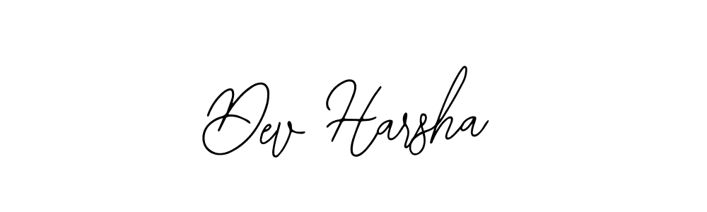 Use a signature maker to create a handwritten signature online. With this signature software, you can design (Bearetta-2O07w) your own signature for name Dev Harsha. Dev Harsha signature style 12 images and pictures png