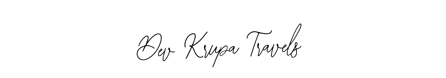 How to Draw Dev Krupa Travels signature style? Bearetta-2O07w is a latest design signature styles for name Dev Krupa Travels. Dev Krupa Travels signature style 12 images and pictures png