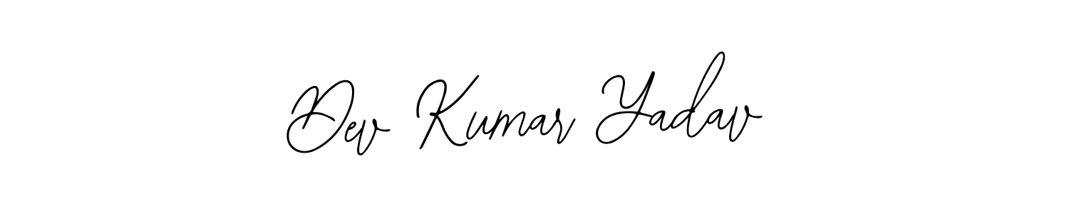 You should practise on your own different ways (Bearetta-2O07w) to write your name (Dev Kumar Yadav) in signature. don't let someone else do it for you. Dev Kumar Yadav signature style 12 images and pictures png