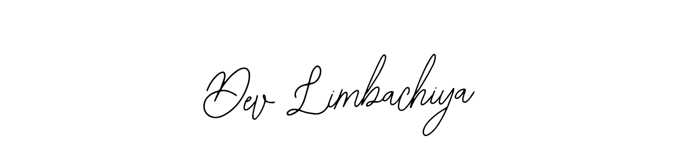 Use a signature maker to create a handwritten signature online. With this signature software, you can design (Bearetta-2O07w) your own signature for name Dev Limbachiya. Dev Limbachiya signature style 12 images and pictures png