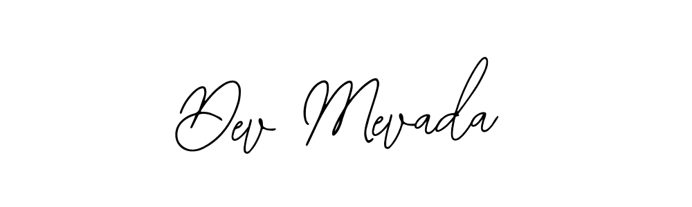 How to make Dev Mevada name signature. Use Bearetta-2O07w style for creating short signs online. This is the latest handwritten sign. Dev Mevada signature style 12 images and pictures png