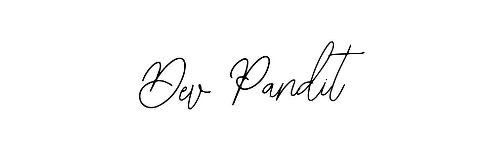 You should practise on your own different ways (Bearetta-2O07w) to write your name (Dev Pandit) in signature. don't let someone else do it for you. Dev Pandit signature style 12 images and pictures png