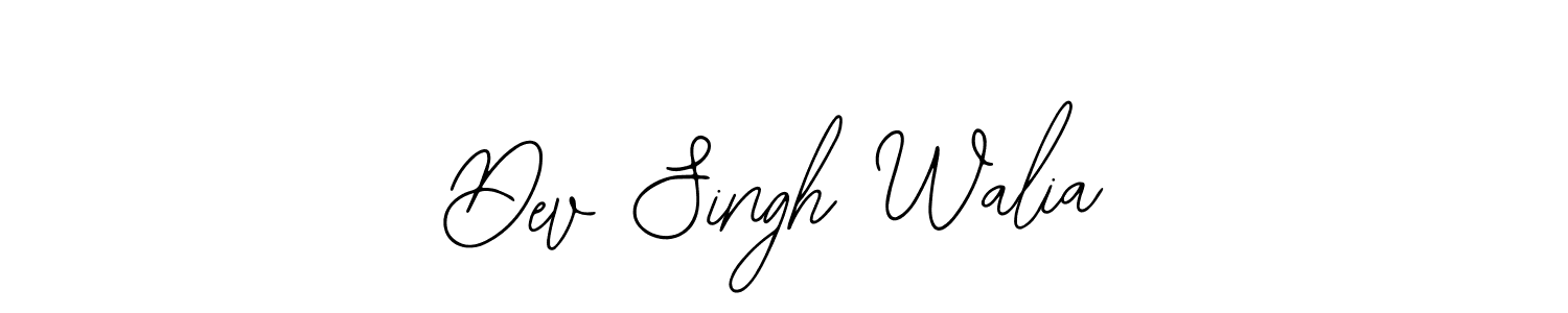 Also we have Dev Singh Walia name is the best signature style. Create professional handwritten signature collection using Bearetta-2O07w autograph style. Dev Singh Walia signature style 12 images and pictures png