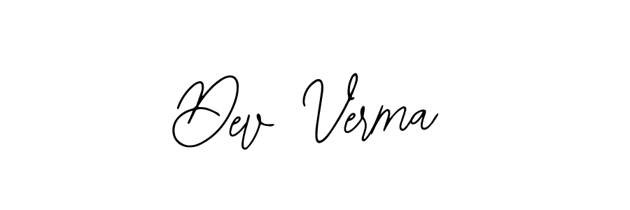 How to make Dev Verma name signature. Use Bearetta-2O07w style for creating short signs online. This is the latest handwritten sign. Dev Verma signature style 12 images and pictures png