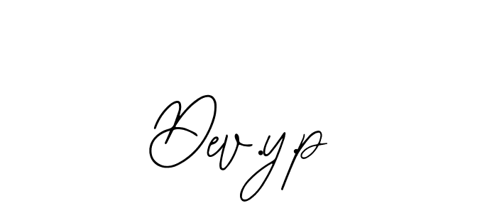 The best way (Bearetta-2O07w) to make a short signature is to pick only two or three words in your name. The name Dev.y.p include a total of six letters. For converting this name. Dev.y.p signature style 12 images and pictures png