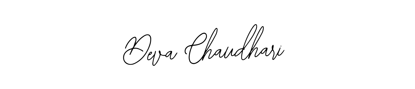 How to make Deva Chaudhari name signature. Use Bearetta-2O07w style for creating short signs online. This is the latest handwritten sign. Deva Chaudhari signature style 12 images and pictures png