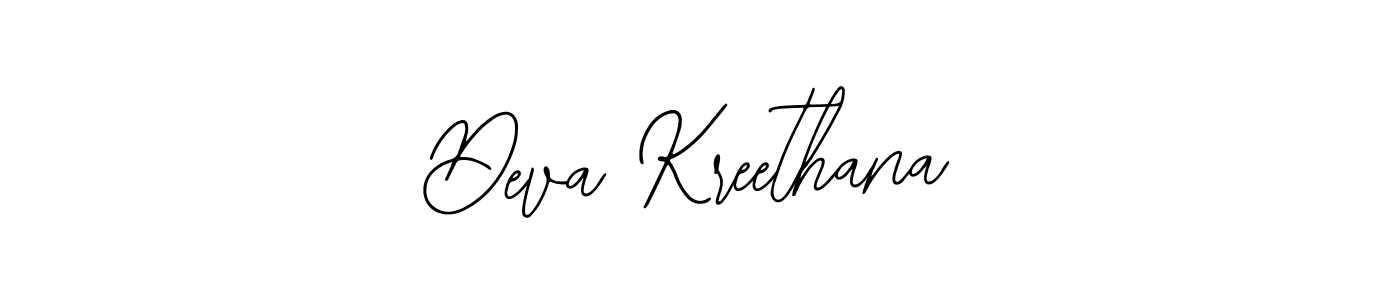 Similarly Bearetta-2O07w is the best handwritten signature design. Signature creator online .You can use it as an online autograph creator for name Deva Kreethana. Deva Kreethana signature style 12 images and pictures png