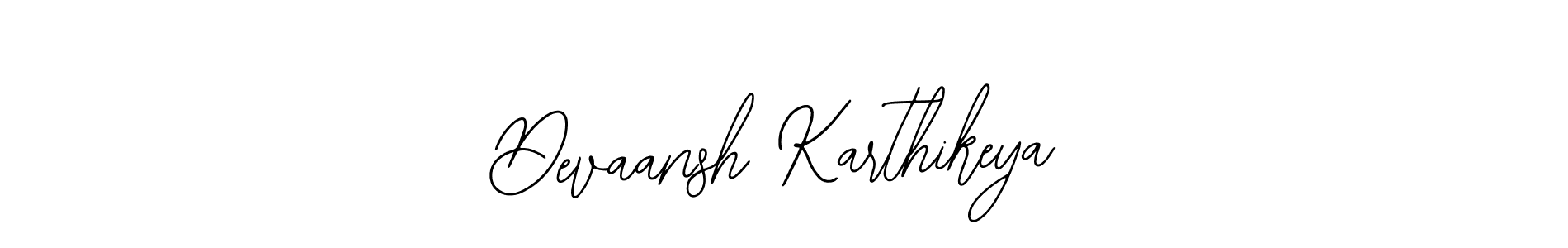 Also You can easily find your signature by using the search form. We will create Devaansh Karthikeya name handwritten signature images for you free of cost using Bearetta-2O07w sign style. Devaansh Karthikeya signature style 12 images and pictures png