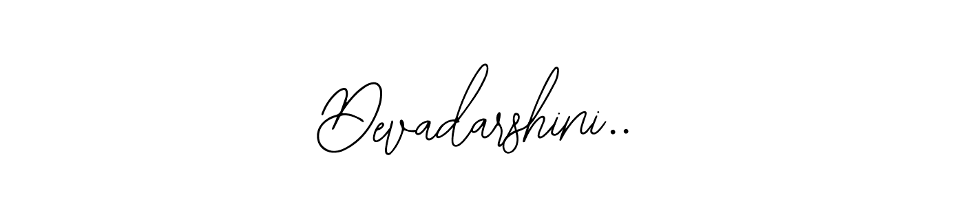 How to make Devadarshini.. name signature. Use Bearetta-2O07w style for creating short signs online. This is the latest handwritten sign. Devadarshini.. signature style 12 images and pictures png