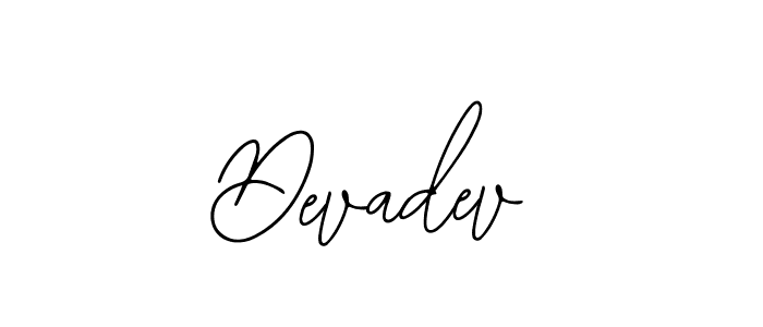 How to make Devadev name signature. Use Bearetta-2O07w style for creating short signs online. This is the latest handwritten sign. Devadev signature style 12 images and pictures png