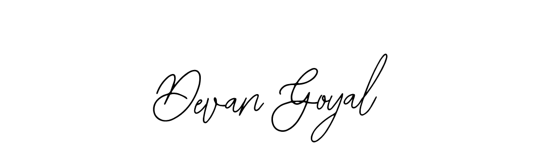 Devan Goyal stylish signature style. Best Handwritten Sign (Bearetta-2O07w) for my name. Handwritten Signature Collection Ideas for my name Devan Goyal. Devan Goyal signature style 12 images and pictures png