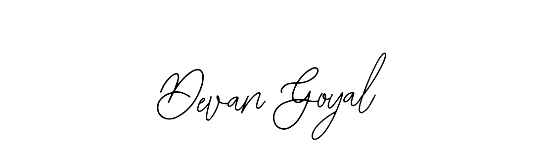 Similarly Bearetta-2O07w is the best handwritten signature design. Signature creator online .You can use it as an online autograph creator for name Devan Goyal. Devan Goyal signature style 12 images and pictures png