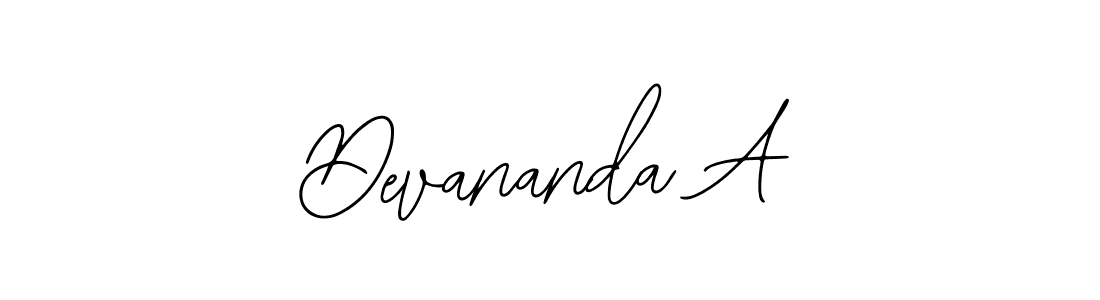 You can use this online signature creator to create a handwritten signature for the name Devananda A. This is the best online autograph maker. Devananda A signature style 12 images and pictures png