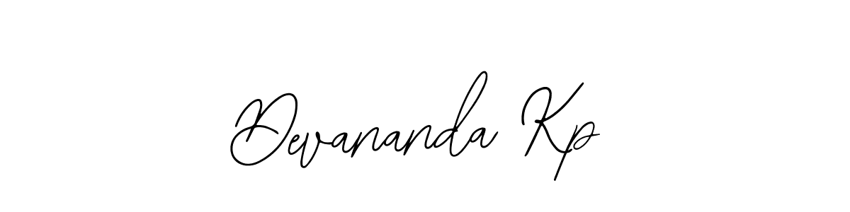 Create a beautiful signature design for name Devananda Kp. With this signature (Bearetta-2O07w) fonts, you can make a handwritten signature for free. Devananda Kp signature style 12 images and pictures png