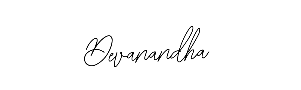 Use a signature maker to create a handwritten signature online. With this signature software, you can design (Bearetta-2O07w) your own signature for name Devanandha. Devanandha signature style 12 images and pictures png