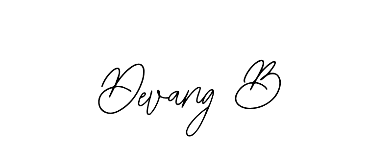 How to make Devang B signature? Bearetta-2O07w is a professional autograph style. Create handwritten signature for Devang B name. Devang B signature style 12 images and pictures png