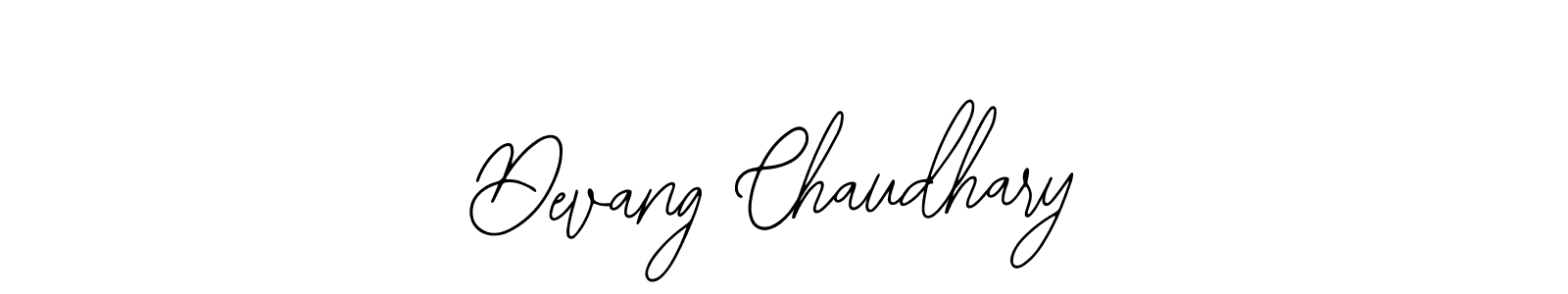 How to make Devang Chaudhary signature? Bearetta-2O07w is a professional autograph style. Create handwritten signature for Devang Chaudhary name. Devang Chaudhary signature style 12 images and pictures png