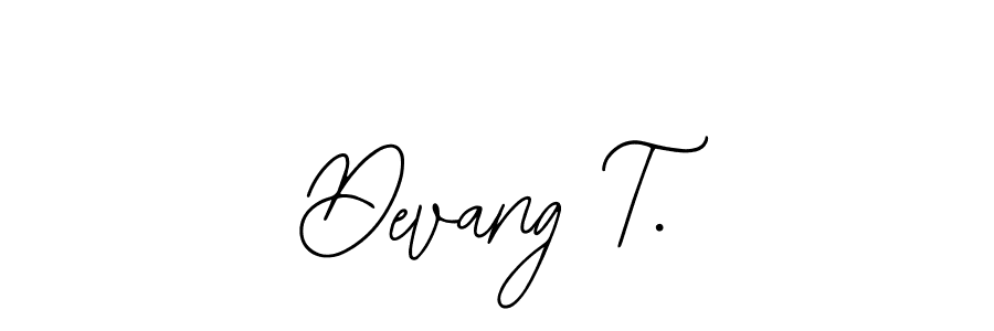 The best way (Bearetta-2O07w) to make a short signature is to pick only two or three words in your name. The name Devang T. include a total of six letters. For converting this name. Devang T. signature style 12 images and pictures png