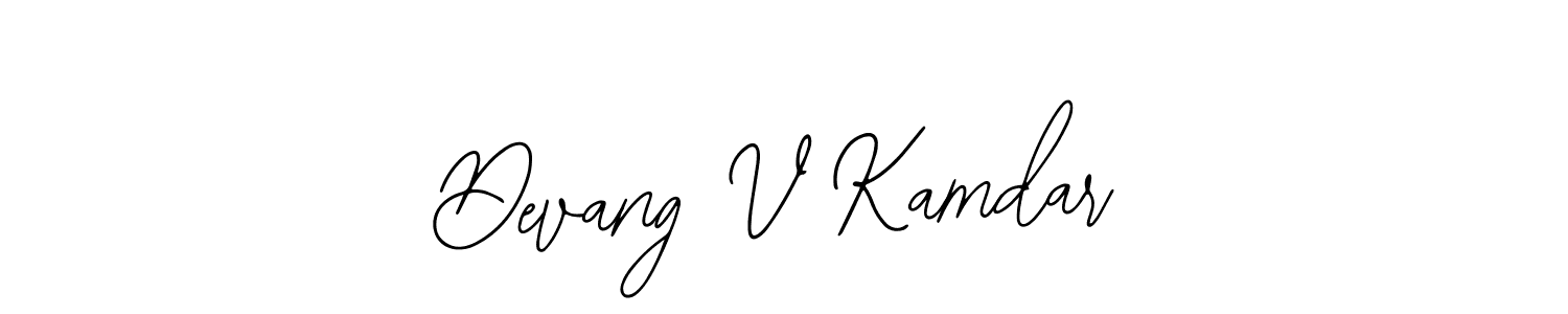 Once you've used our free online signature maker to create your best signature Bearetta-2O07w style, it's time to enjoy all of the benefits that Devang V Kamdar name signing documents. Devang V Kamdar signature style 12 images and pictures png