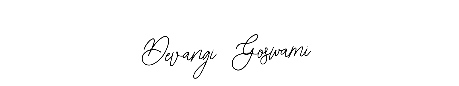 Use a signature maker to create a handwritten signature online. With this signature software, you can design (Bearetta-2O07w) your own signature for name Devangi  Goswami. Devangi  Goswami signature style 12 images and pictures png