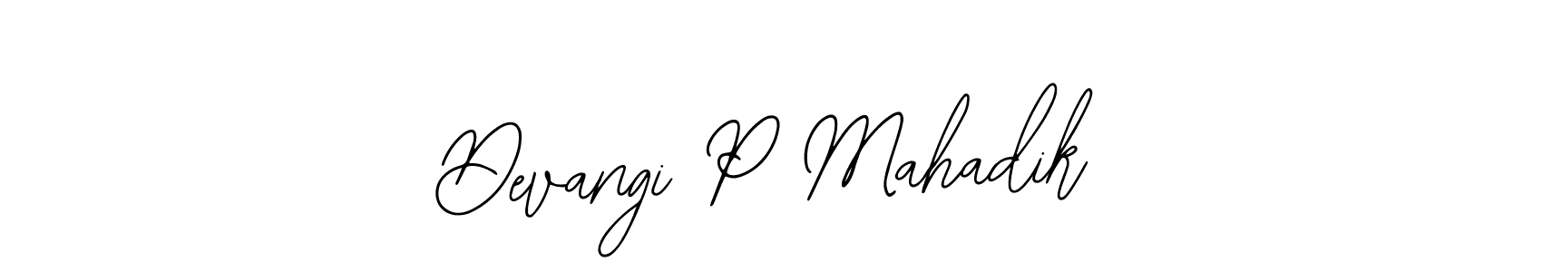 Also You can easily find your signature by using the search form. We will create Devangi P Mahadik name handwritten signature images for you free of cost using Bearetta-2O07w sign style. Devangi P Mahadik signature style 12 images and pictures png