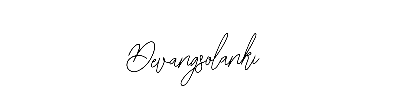 How to make Devangsolanki name signature. Use Bearetta-2O07w style for creating short signs online. This is the latest handwritten sign. Devangsolanki signature style 12 images and pictures png