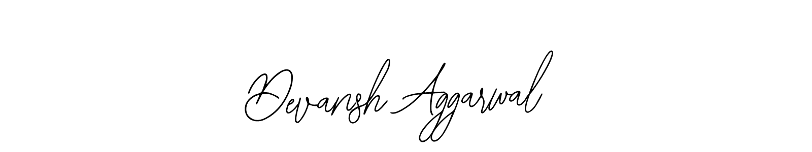How to make Devansh Aggarwal name signature. Use Bearetta-2O07w style for creating short signs online. This is the latest handwritten sign. Devansh Aggarwal signature style 12 images and pictures png