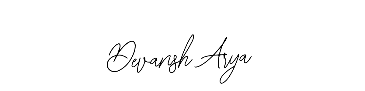 Best and Professional Signature Style for Devansh Arya. Bearetta-2O07w Best Signature Style Collection. Devansh Arya signature style 12 images and pictures png