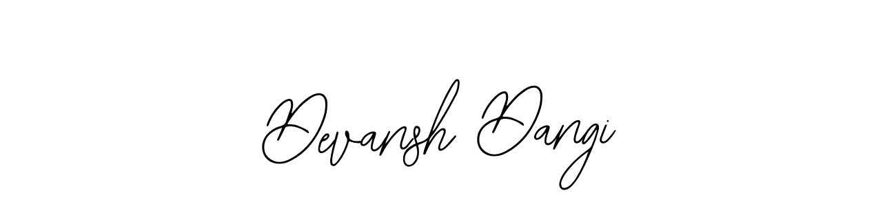 Create a beautiful signature design for name Devansh Dangi. With this signature (Bearetta-2O07w) fonts, you can make a handwritten signature for free. Devansh Dangi signature style 12 images and pictures png