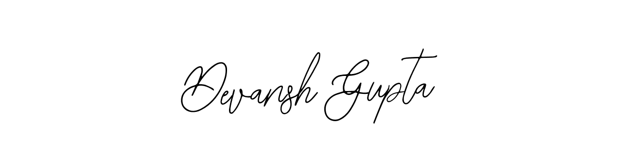 Create a beautiful signature design for name Devansh Gupta. With this signature (Bearetta-2O07w) fonts, you can make a handwritten signature for free. Devansh Gupta signature style 12 images and pictures png