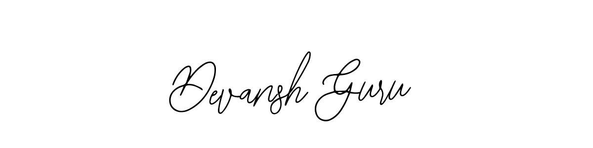 Make a beautiful signature design for name Devansh Guru. With this signature (Bearetta-2O07w) style, you can create a handwritten signature for free. Devansh Guru signature style 12 images and pictures png