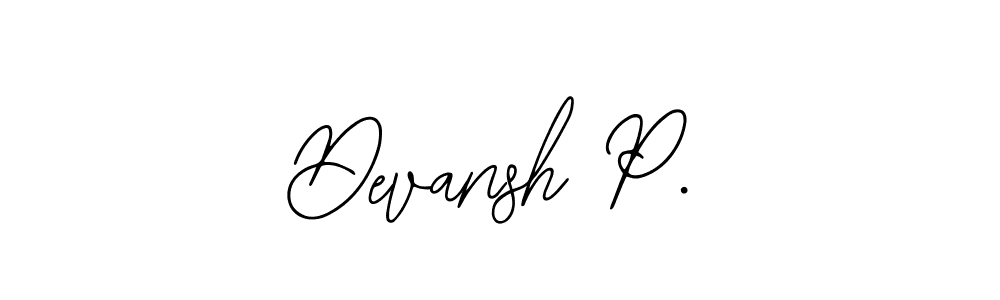 Devansh P. stylish signature style. Best Handwritten Sign (Bearetta-2O07w) for my name. Handwritten Signature Collection Ideas for my name Devansh P.. Devansh P. signature style 12 images and pictures png